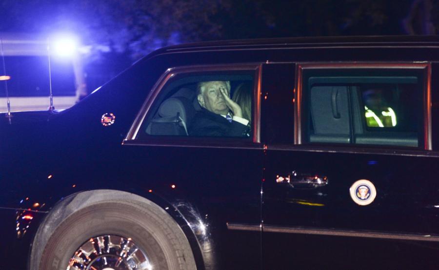 Donald Trump na pokładzie "Bestii"