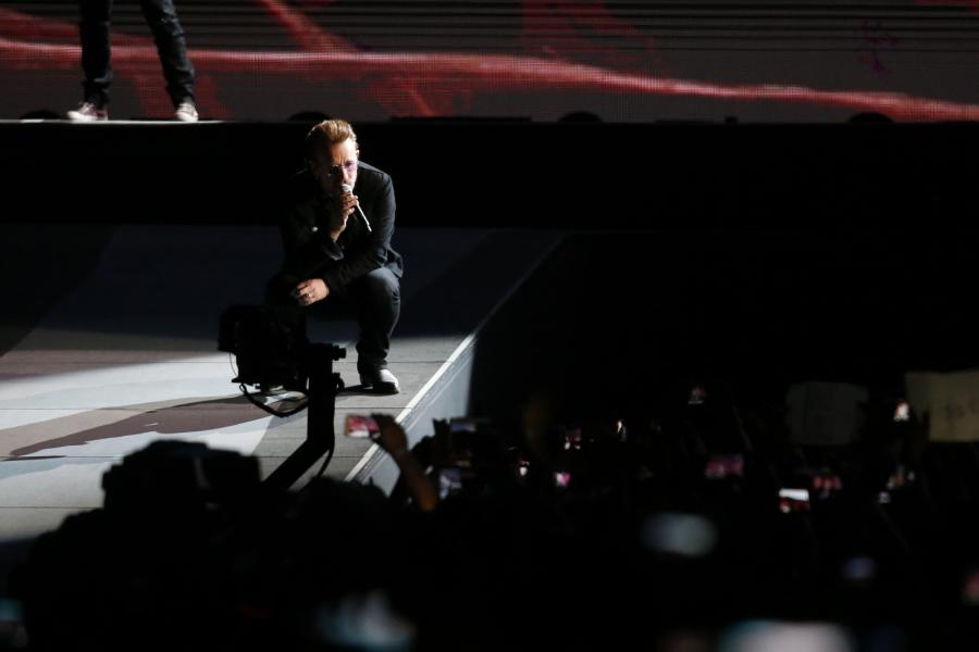 U2 podczas trasy "The Joshua Tree 2017" - koncert w Santiago de Chile 14.10.2017