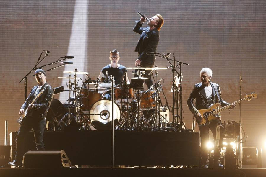 U2 podczas trasy "The Joshua Tree 2017" - koncert w Santiago de Chile 14.10.2017