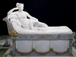1805 --- <Paolina Borghese as Venus Victrix> by Antonio Canova --- Image by © Alinari Archives/CORBIS