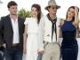 Od lewej: Brytyjski aktor Sam Claflin, francuska aktorka Astrid Berges-Frisbey, Johnny Deep i Penelope Cruz