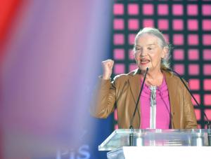 Jadwiga Staniszkis na konwencji PiS