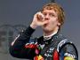 Sebastian Vettel z teamu Red Bull Racing po zwycięstwie w Grand Prix Malezji w torze Sepang, kwiecień 2011