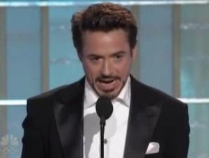 Robert Downey Jr. na Złotych Globach