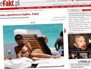 Obłędny biust żony sławnego tenisisty