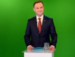 Andrzej Duda w czasie debaty w TVN