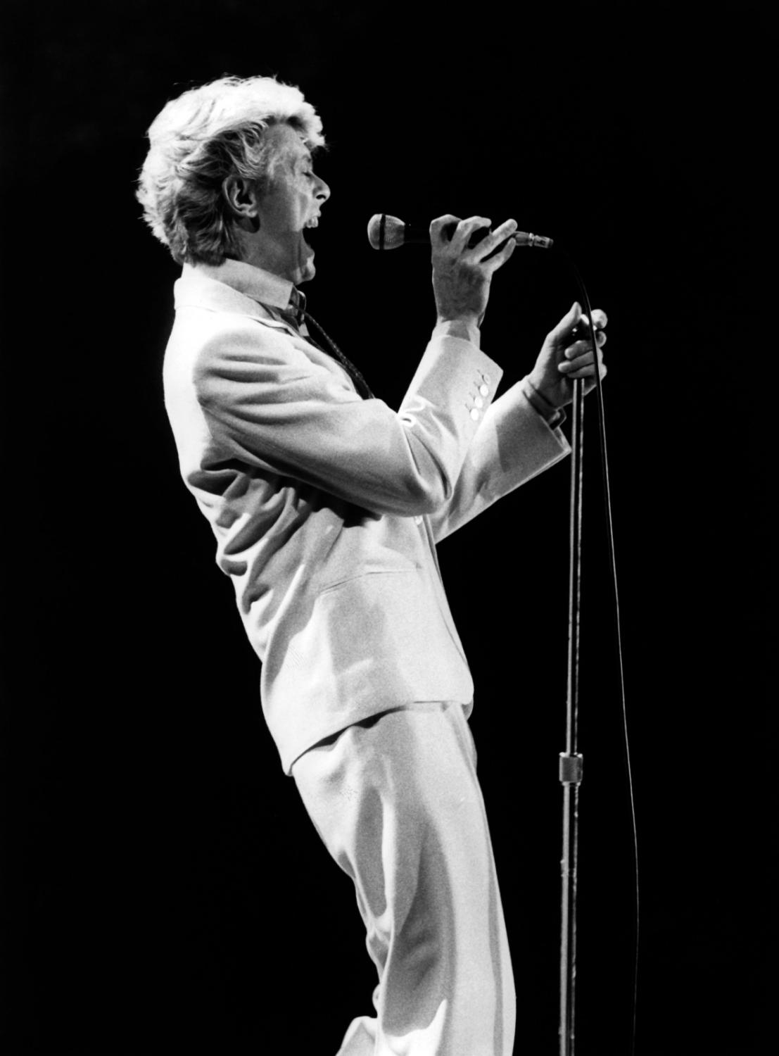David Bowie podczas koncertu we Frankfurcie w 1983 roku