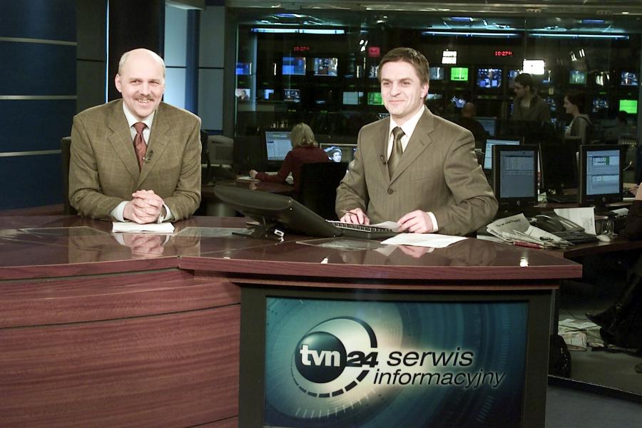 Bogdan Rymanowski i Tomasz Zubilewicz w TVN24