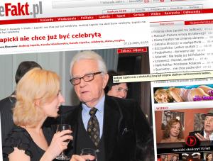 Łapicki nie chce już być celebrytą